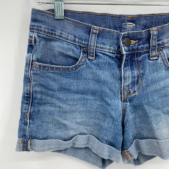 Old Navy Medium Wash Mid Rise Cuffed Denim Jeans Size 0 - Picture 2 of 7